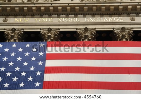 New York Stock Exchange in Wall Street New York