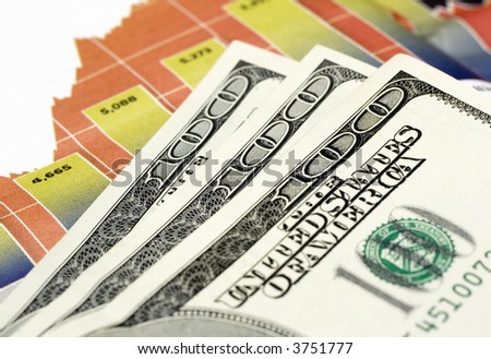 dollars over chart, reviewing the financial results