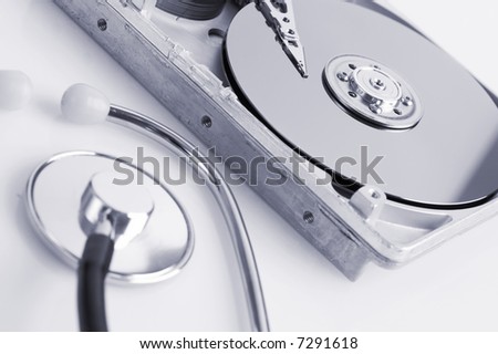 Hard disk details with stethoscope, hard disk diagnosis