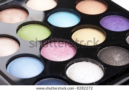 colorful make up set
