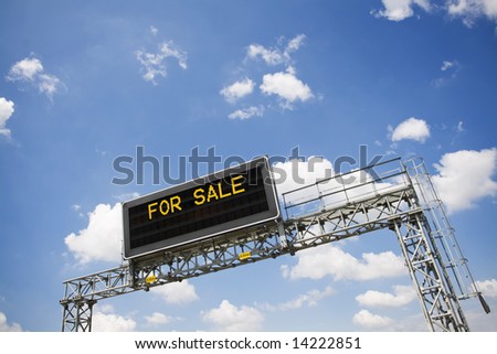 highway sign saying \