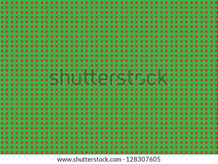 Red Dots on a Green Background