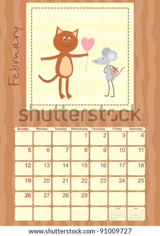 Calendar Month February