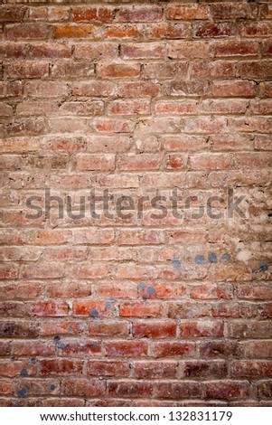 Old brick wall making background.