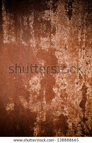 Orange metal surface making an abstract texture, high resolution.