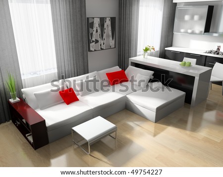 Interior Design Living Room on Photo Modern Design Interior Of A Drawing Room Exclusive Design
