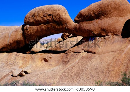 Stone arch near Spitzkoppe, Republic of Namibia