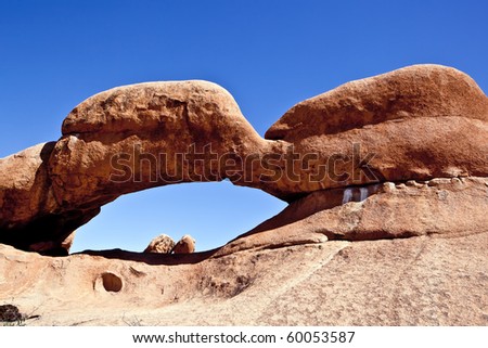 Stone arch near Spitzkoppe, Republic of Namibia