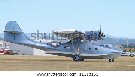 Catalina Flying boat ready to taxi