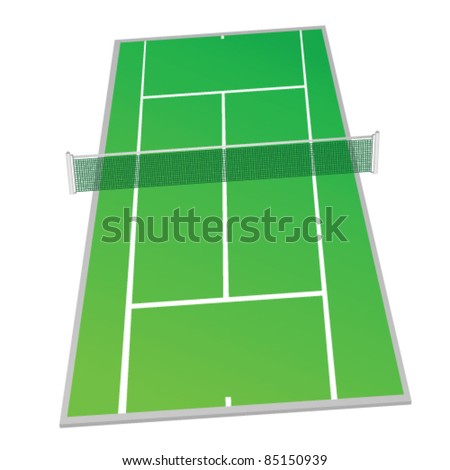 Tennis Court Vector