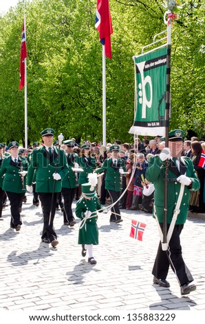 OSLO - MAY 17: Norwegian Constitution Day is the National Day of Norway and is an official national holiday observed on May 17 each year. Pictured on May 17, 2012
