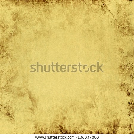 Old paper for background or texture.  Use for creative layout design, grunge style illustrations, and web template or site wallpaper