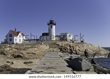 Eastern Point Light House in Gloucester, MA USA