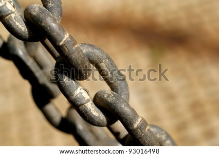 Abstract of old chain