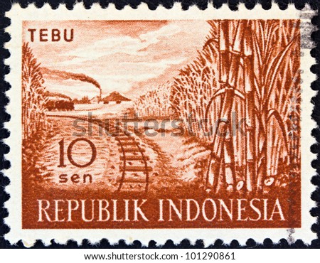 INDONESIA - CIRCA 1960: A stamp printed in Indonesia from the \