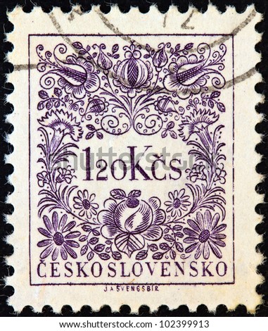 CZECHOSLOVAKIA - CIRCA 1954: A stamp printed in Czechoslovakia shows a figure drawing, circa 1954.