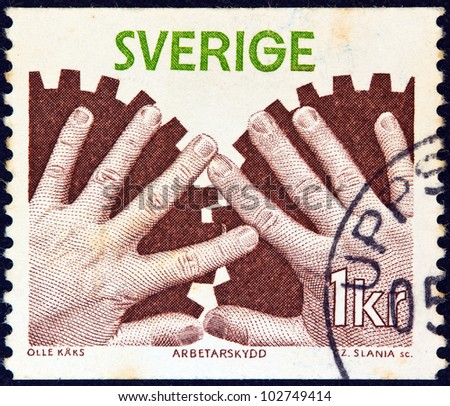 SWEDEN - CIRCA 1976: A stamp printed in Sweden from the \