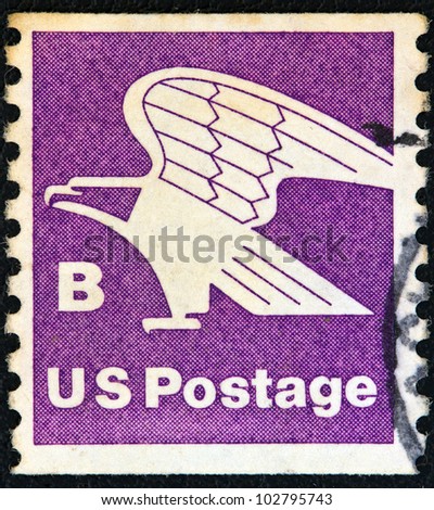 USA - CIRCA 1981: A stamp printed in USA, Non-Denominated shows an eagle, circa 1981.