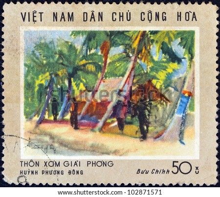 VIETNAM - CIRCA 1969: A stamp printed in North Vietnam from the 