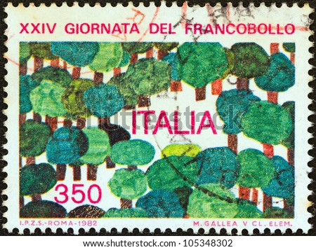 ITALY - CIRCA 1982: A stamp printed in Italy from the \
