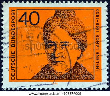 GERMANY - CIRCA 1974: A stamp printed in Germany from the 