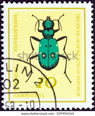GERMAN DEMOCRATIC REPUBLIC - CIRCA 1968: A stamp printed in Germany from the \