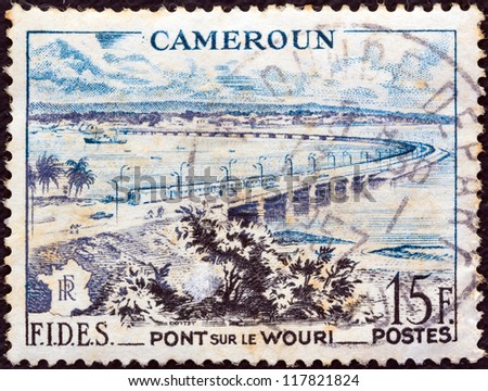 CAMEROON - CIRCA 1956: A stamp printed in France from the 