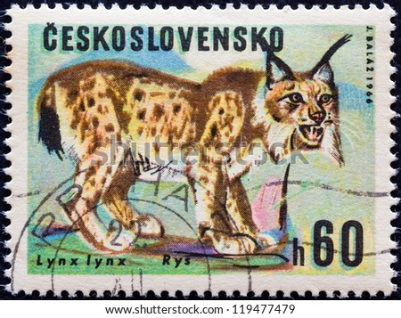 CZECHOSLOVAKIA - CIRCA 1966: A stamp printed in Czechoslovakia from the \