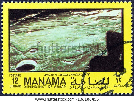 MANAMA DEPENDENCY - CIRCA 1970: A stamp printed in United Arab Emirates from the \