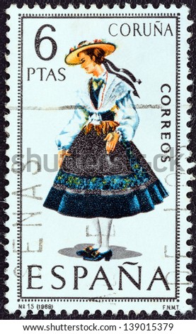 SPAIN - CIRCA 1968: A stamp printed in Spain from the \