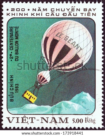 VIETNAM - CIRCA 1983: A stamp printed in North Vietnam from the \