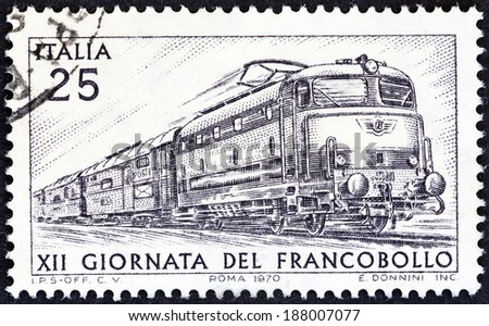 ITALY - CIRCA 1970: A stamp printed in Italy from the \