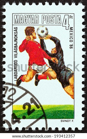 HUNGARY - CIRCA 1986: A stamp printed in Hungary from the 