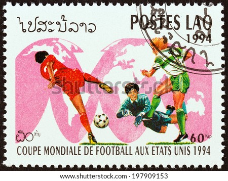 LAOS - CIRCA 1994: A stamp printed in Laos from the 