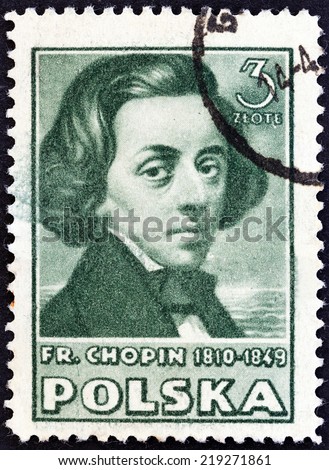 POLAND - CIRCA 1947: A stamp printed in Poland from the \