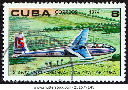 CUBA - CIRCA 1974: A stamp printed in Cuba from the \