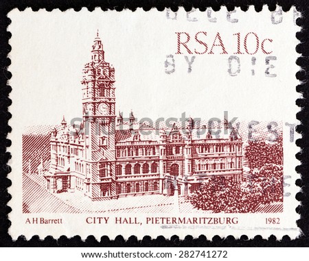 SOUTH AFRICA - CIRCA 1982: A stamp printed in South Africa from the 
