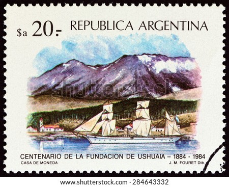 ARGENTINA - CIRCA 1984: A stamp printed in Argentina from the \