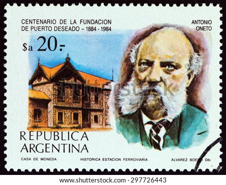 ARGENTINA - CIRCA 1984: A stamp printed in Argentina from the \