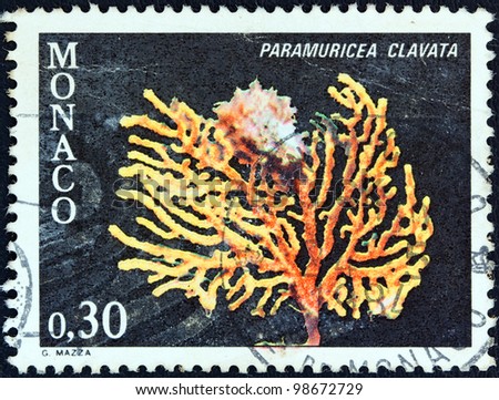 MONACO - CIRCA 1980: A stamp printed in Monaco from the \