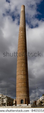 old industrial chimney used in the smelting of lead