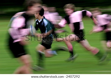 Breakaway Try in a Rugby match