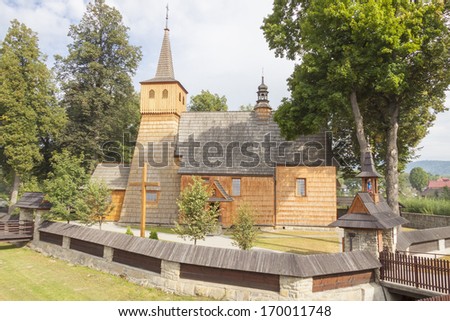 Trinity and St Anthony\'s Church in Lopuszna - Poland.