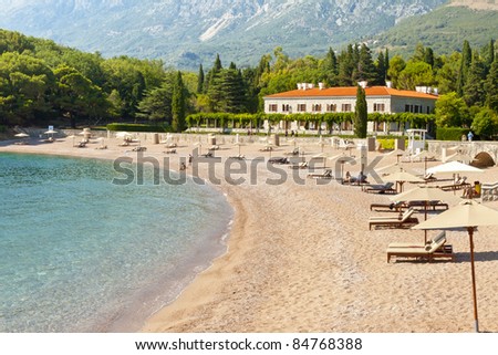 Montenegro, beauty expensive hotel in Sveti Stefan - Balkans Europe