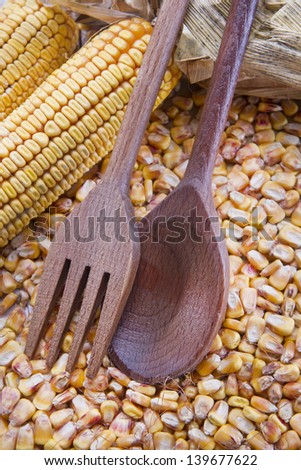 Harvest Time And Harvest Corn