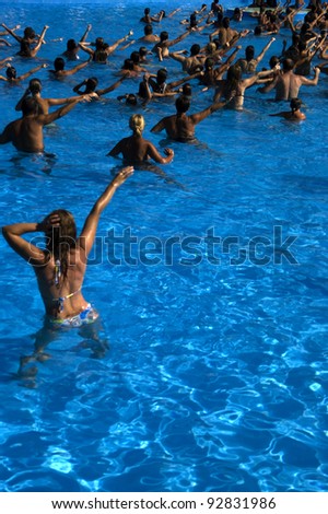 water gymnastics