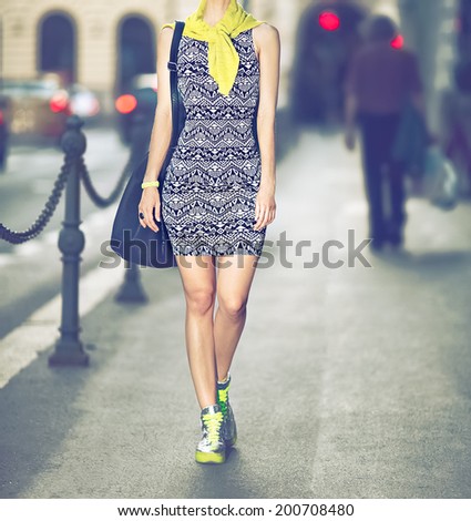 Urban style fashion girl