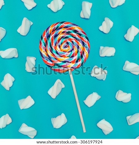 Sweet Lollipop Cocktail. Sweet background