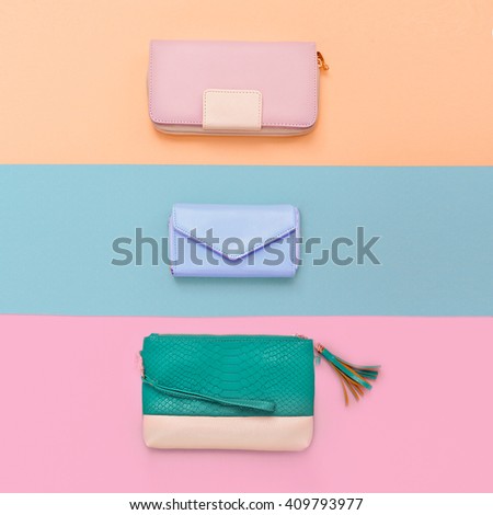 Set Lady Clutch. Pastel Color Trend
