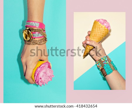 Vanilla Sweet Summer. Fashion Accessories. Stylish Bracelets and Watches.